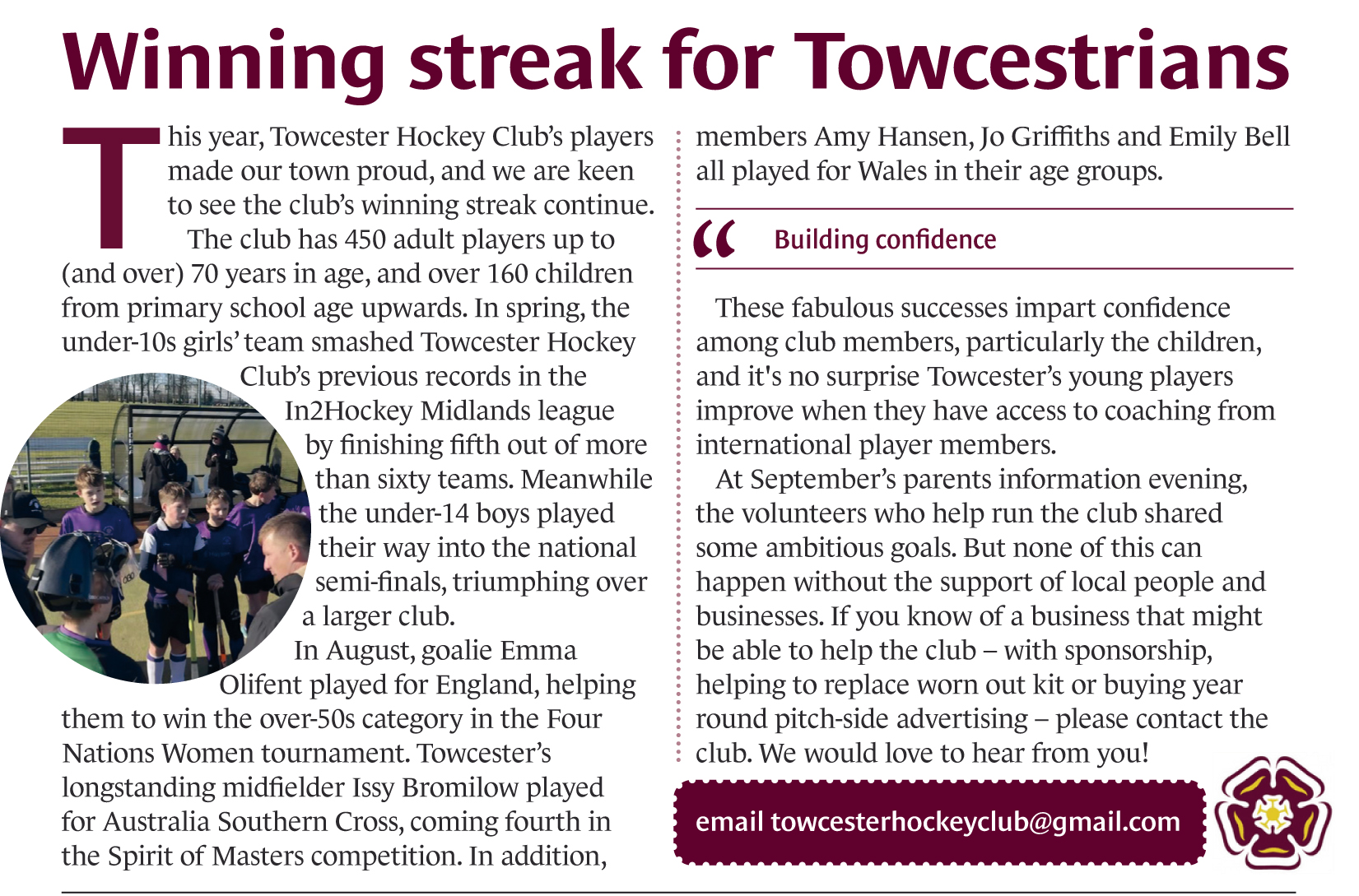 Towcester Hockey Club OctNov25